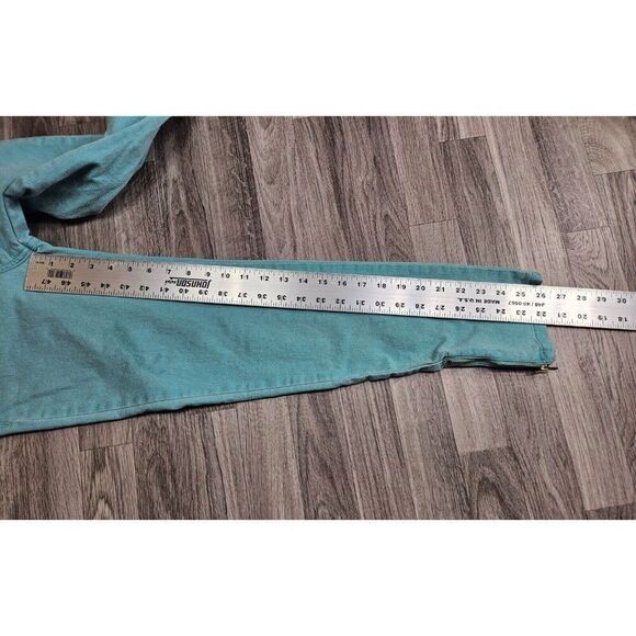 Lee Womens Size 2 Medium Gold Label Aqua Blue Green Denim Jeans - Picture 10 of 12